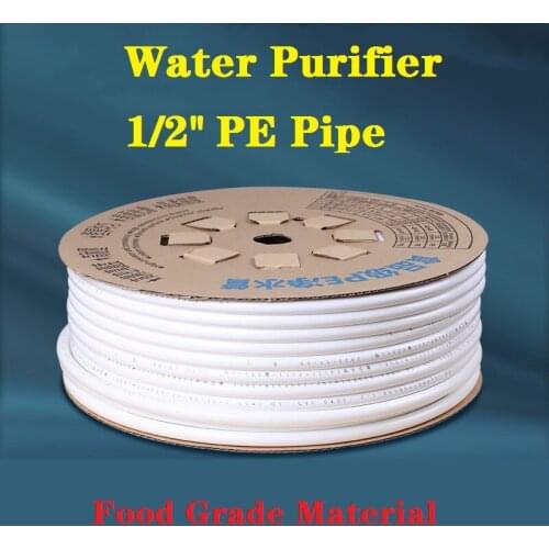 1/2'' PE Pipe Food Grade Water Purifier Accessory Soft Tube Aquarium Flexible OD Hose Reverse Osmosis Filter System 1 Meter