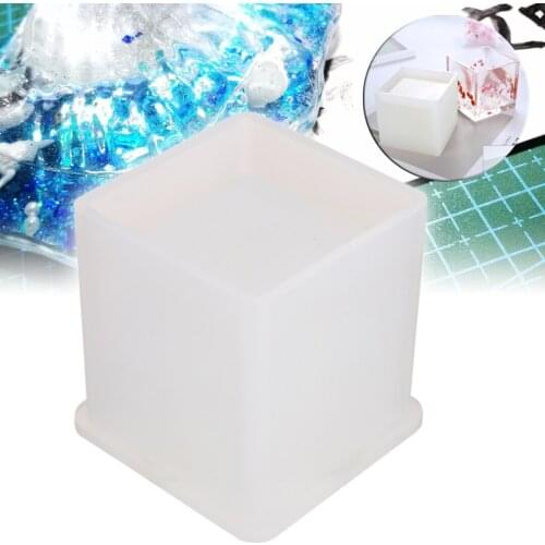 1pc Square/Round Silicone Mold DIY Pen Container Mould Storage Holder Epoxy Resin Mold For DIY Handmade Decoration Craft