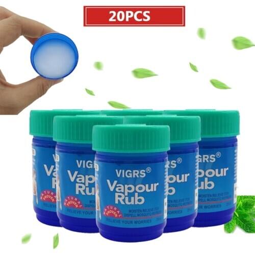 10/20pcs Vapour Rub Cooling Balm Ointment For Anti Mosquito Headache Toothache Stomachache Dizziness Essential Balm Oil God Balm