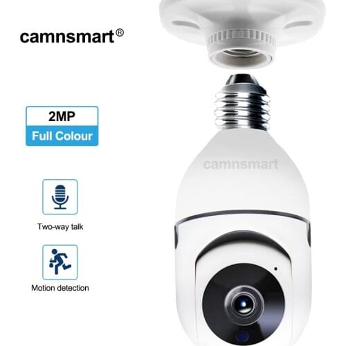 1080P Full HD PTZ Wifi Camera Mini Plus E27 Bulb Socket Latest Model Security Surveillance for Smart Home Monitoring