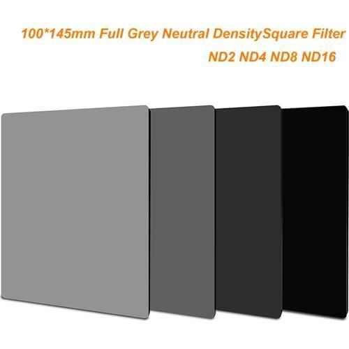 145 x100mm ND2 ND4 ND8 ND16 Full Grey Neutral Density 100*145mm Full Grey Square Filter for Lee Cokin Z series