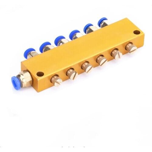 2 3 4 5 6 7 8 9 10 12 Way Adjustable Lube Oil Piston Distributor Separator Manifold Block