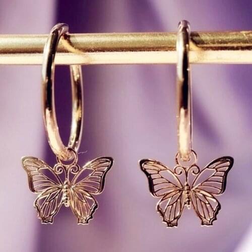 2021 Fashion Butterfly Drop Earring Jewelry for Woman