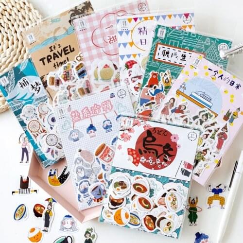 45pcs/pack Kawaii Japan Decorative Stickers Scrapbooking Stick Label Diary Stationery Album Stickers