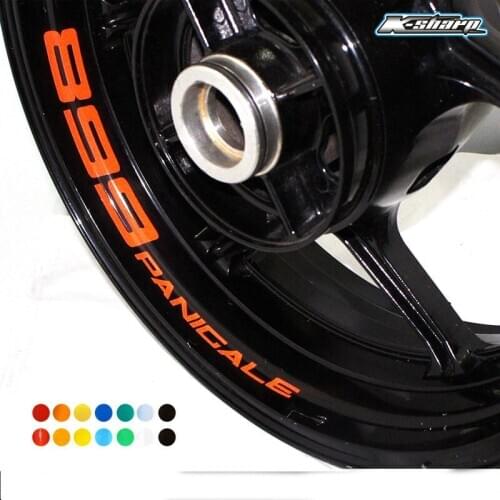 8 X CUSTOM INNER RIM DECALS WHEEL Reflective STICKERS STRIPES FIT DUCATI 899 PANICALE