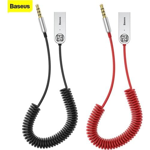 Baseus Aux Adapter Dongle Cable For Car 3.5mm Jack Aux Bluetooth-compatible 5.0 4.2 4.0 Receiver Speaker Audio Music Transmitter