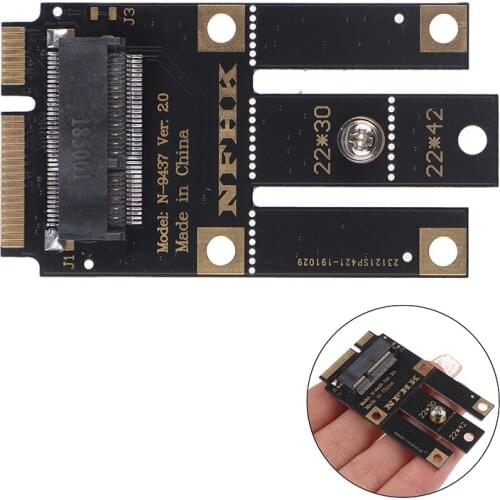 1pcs For m.2 wifi Bluetooth Wireless Card M.2 NGFF To Mini Pci-e (pcie+usb) Adapter