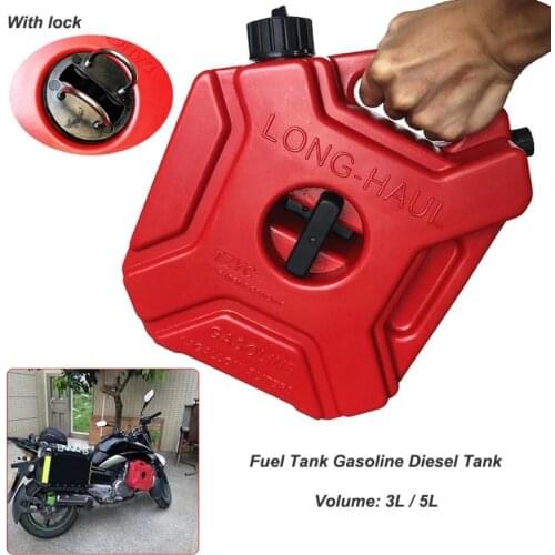 Anti-static plastic oil drum Petrol Cans Fuel Tank Large Capacity High Strength 3L/5L Portable Motorcycle Jerry Can for Car