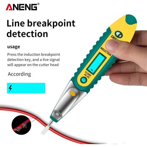 Digital test pen tester voltage detection pen LCD display screwdriver voltage detection pen for electrician tools AC/DC 12-250V