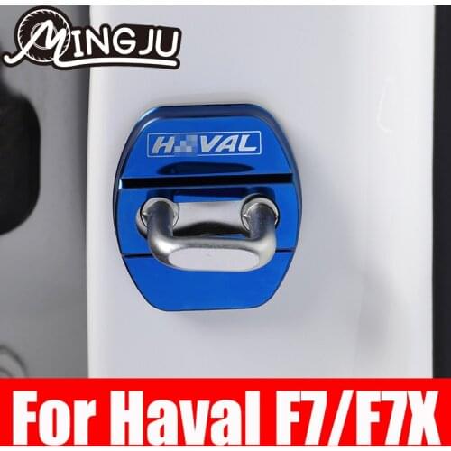 For Haval F7 F7X 2019 2020 2021 Car styling Door lock decoration cover Interior Protection Trim Sticker Anti-Rust Accessories