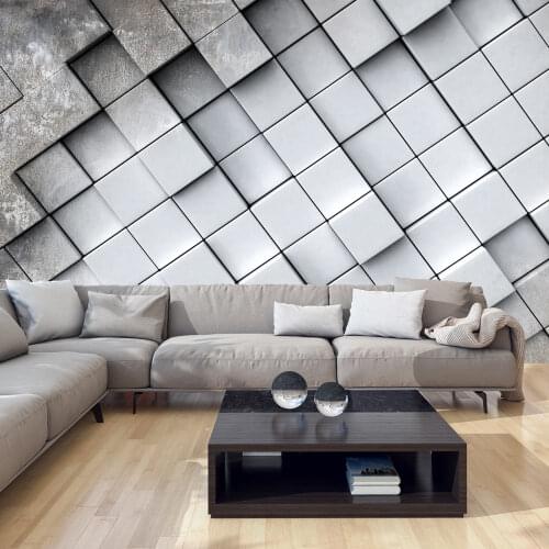 Wall mural-Gray background 3D - 400x280 cm
