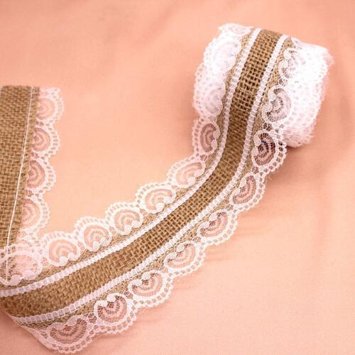 Hot Natural Jute Burlap Hessian Ribbon Rustic Vintage Wedding decoration Merry Christmas Party decor Supplies DIY gift wrapping