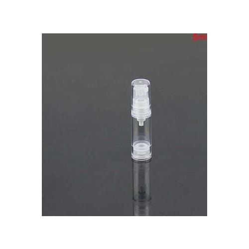 Hot 5ML clean airless bottle plastic lotion bottle vacuum bottle with airless pump Refillable Bottles CONTAINER FOR COSMETIC