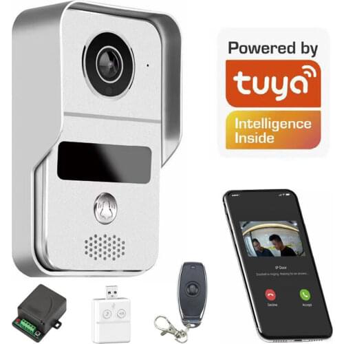 Wifi video door phone doorbell Wireless Intercom Support IOS Android RFID Keyfob Access Video Door Phone Intercom+Bell+32GB Card