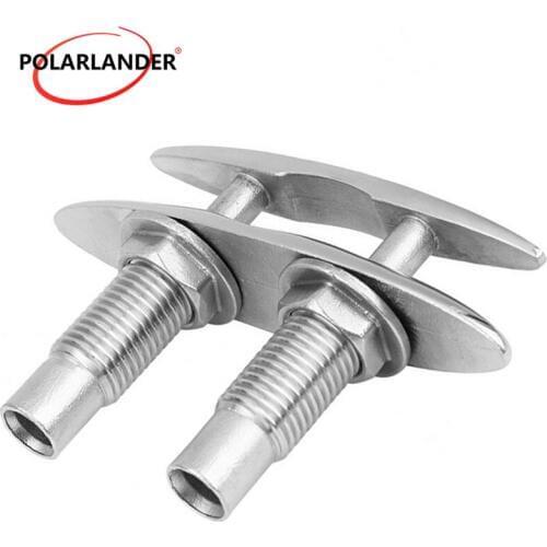 Cable Bolt Neat Cleat 125mm Stainless Steel Bollard Accessories Hardware Marine Double-Deck 5 inch Push-Pull Mooring Dock
