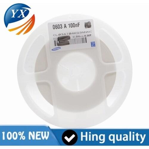 0201 SMD capacitor 100nF(104)±10% 6.3V Material: X5R 1 plate/15000 pcs, the whole plate price is excellent