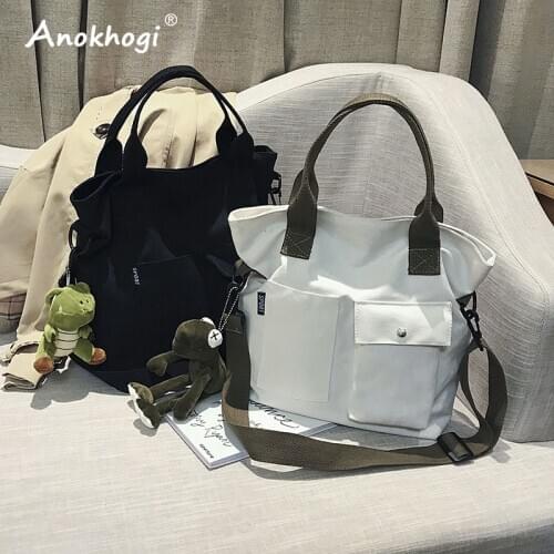Doll Decoration New Arrival Women Fashion Canvas Handbag Girls Large Capacity Tote High Quality Shoulder Bag