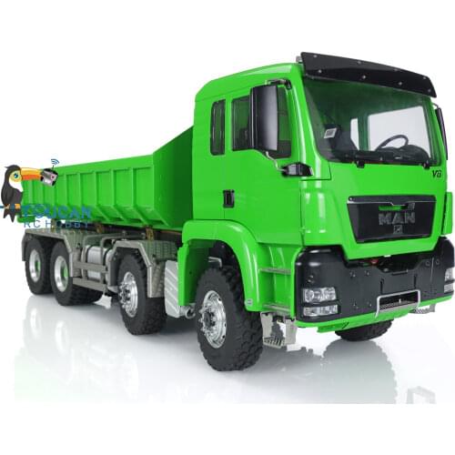 LESU 1/14 Hydraulic Cylinder MAN Car TGS 8*8 RC Dumper Truck Sound Metal Chassis THZH0480-SMT2