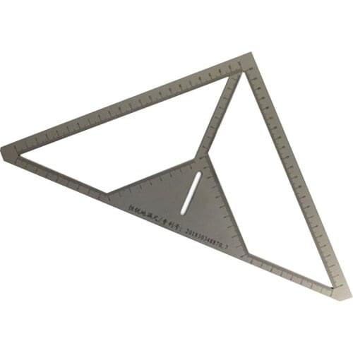 Multi-function Floor Drain Ruler Precisely Triangle Stainless Steel Durable Angle Craftsman Flower Pattern Tile Measuring Tool