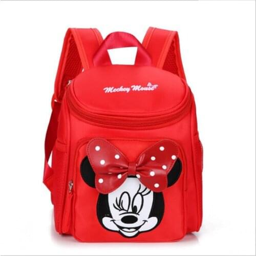 Disney Baby Girls Boys Cartoon Backpack Fashion Small Schoolbag For Kindergarten Frozen Minnie Mouse Spider-Man Children bags