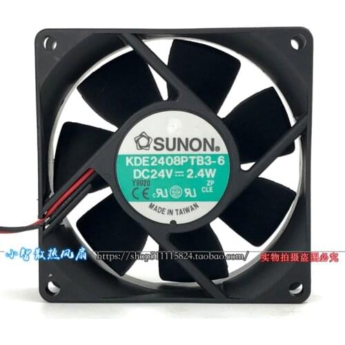 New 24V Fan 8025 KDE2408PTS3-6 2.4W 8cm Silent Inverter Fan