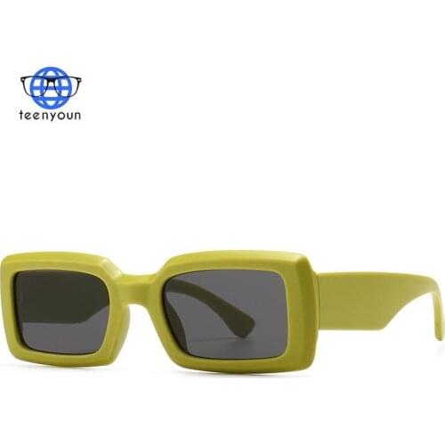 TEENYOUN Fashion Small Square Sunglasses 2021 Women Luxury Brand Design Small Rectangle Sun Glasses Oculos De Sol Eyewear Shades