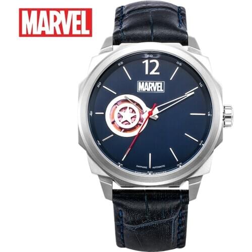 Disney official original Marvel captain america automatic watch Waterproof Male stainless Steel Luxury SAPHIRE CRYSTAL M-9007
