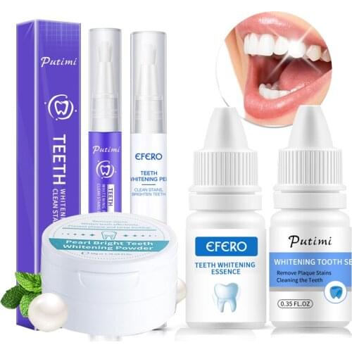 Teeth Whitening Essence Powder Whiten Teeth Care Remove Plaque Stains Fresh Breath Oral Hygiene Dental Care Clean Oral Hygiene
