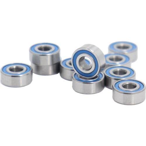 MR104RS Bearing 4*10*4 mm 10PCS ABEC-3 Hobby Electric RC Car Truck MR104 RS 2RS Ball Bearings MR104-2RS Blue Sealed