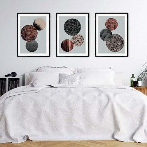 Circle print art, circle art prints, modern circle art geometric abstract pastel art decoration poster