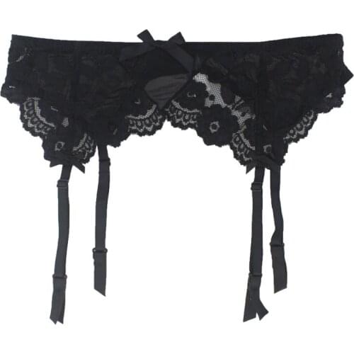 Sexy lace bow Decoration Women/female Garter Belt for Stocking, High Quality lingerie gift present GA1002