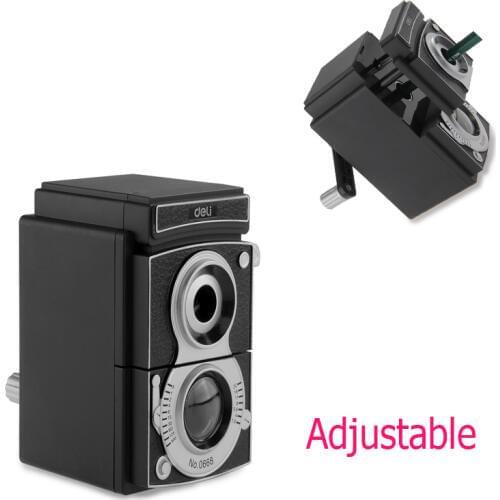 Creative Children Deli Manual Adjustable Pencil Sharpener Cute Hand Machine Mechanical Stationary Office School sharpeners