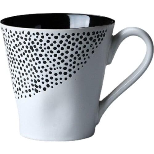 Vintage Coffee Mug Unique Japanese Retro Style Ceramic Cups,Kiln Change Clay Breakfast Cup Creative Gift for Friends