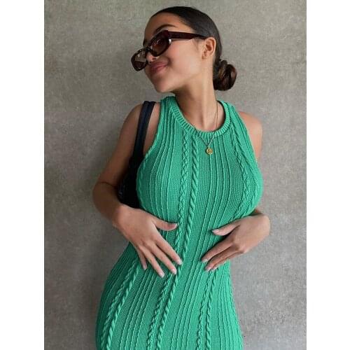 Knitted Dress Skirt, Three-Dimensional Twist, Weaving, Tight-Fitting Hip Skirt, Commuting, Sexy and Sweet, Party Evening Dress