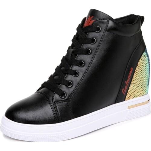 Round Toe Flat High-Top Shoes, Side Zipper, Colorful Shoes, WomenS Platform WomenS Shoes