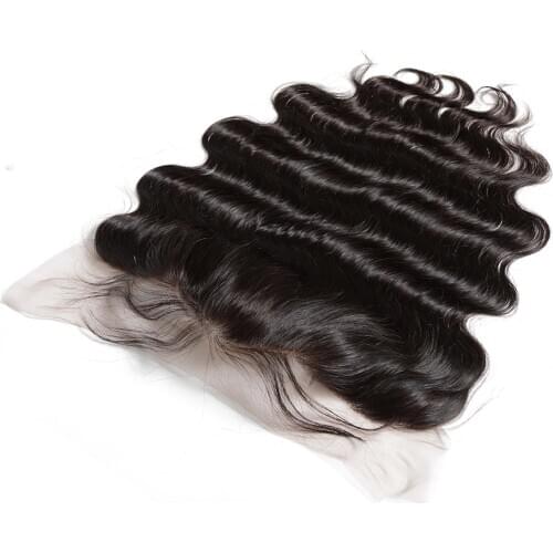 Wigirl Brazilian Body Wave Free Part Human Remy Hair 4x4 Lace Frontal Closure 13x4 Ear To Ear Lace Frontal Medium Brown Lace