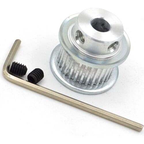 GT 24 Teeth 2M 2GT Timing Pulley, Bore 5/6/6.35/7/8mm For GT2 Open Synchronous Belt Width 6/10mm, Small Backlash 24Teeth 24T