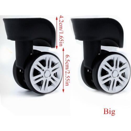 1Pair A08 Replacement Luggage Wheels for Suitcases Repair Hand Caster Wheels Parts Accessories Trolley Replacement Rubber Wheels