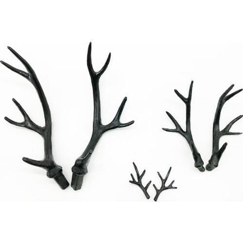 2018 Hot Simulation Black Antler Headdress DIY Accessories Material Headband Cute Christmas Decoration Photo Photography Props