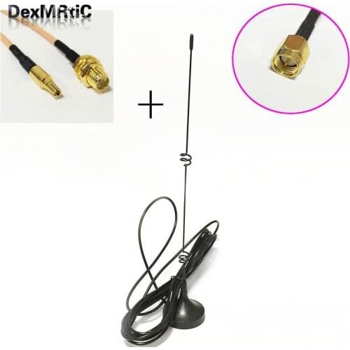 4G 3G GSM antenna 6dbi gain magnetic base with 3m cable SMA male+SMA Female Connector to CRC9 Male RG316 Cable 15CM