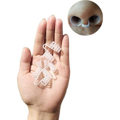 Hot Sale Anti Snoring Silicone Nose Clip Magnetic Stop Snoring Nose Clips Anti-Snoring Apnea Sleeping Aid Device 5pcs