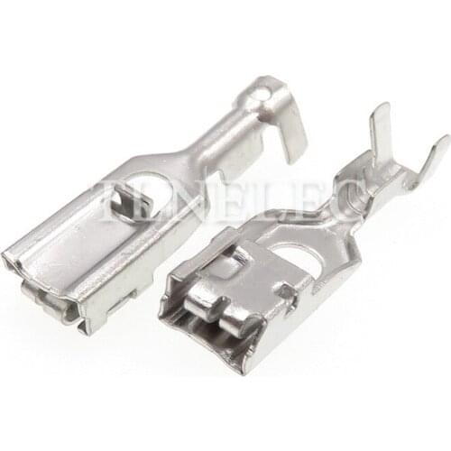 50pcs DJ627-4.8X0.8B Auto Crimp Loose Pins Wire Terminal for Car Automobile Elcetric Connector Splice 4.8mm Series