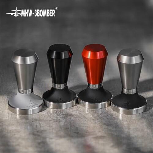 58.5mm Coffee Tamper Flat base Stainless Steel Powder Hammer Espresso Tamper Coffee Accessories For Barista Cafe Tools