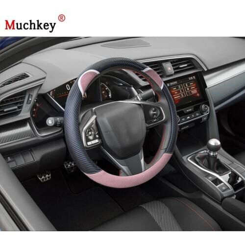For Honda Civic 2018 Carbon Fiber Car Steering Wheel Cover Durable And Environmentally Friendly Car Interior Accessories