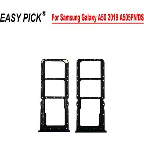 For Samsung Galaxy A10 A20 A30 A40 A405F A50 A505F SIM Card Tray Micro SD Card Adapter Holder Socket Tray Reader Repair Part