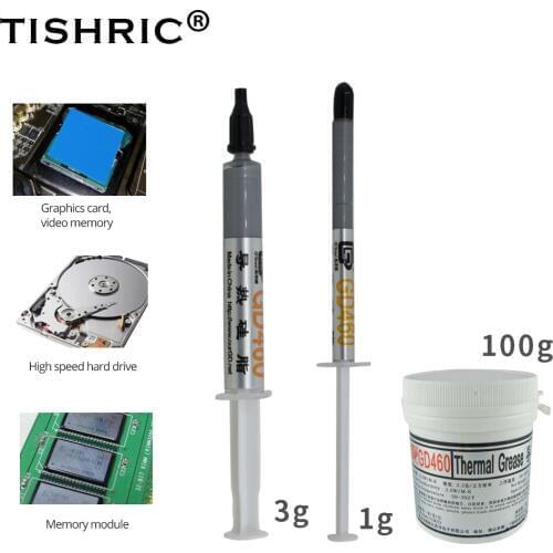 GD9980/GD900 Thermal Grease CPU/GPU Radiator Cooling Heatsink Plaster Conductive Thermal Pad Paste Silicone Sliver Gray 85g/10g