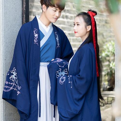 Hanfu men chinese folk dance costume for woman hanfu cosplay ancient costumes chinese blouse tops traditional wedding dress