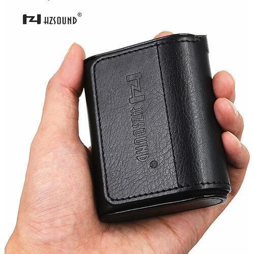 New HZ HZSOUND Leather Case In Ear Earphone Bag Box Headphones Portable Case Headphone Accessories earphone Storage Bag