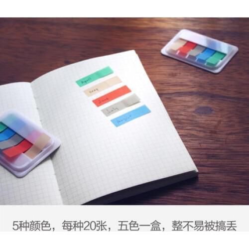 Index stickers can be used repeatedly 100 pages