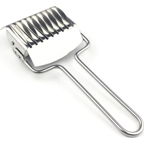 Stainless Steel Non-slip Handle Shallot Cutter Noodles Cut Knife Spaetzle Makers Pressing Machine Manual Section